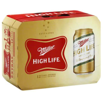 MILLER HIGH LIFE 12OZ 12PK CAN