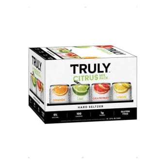 Truly Hard Seltzer Citrus Mix Pack Spiked & Sparkling Water 12 Pack can