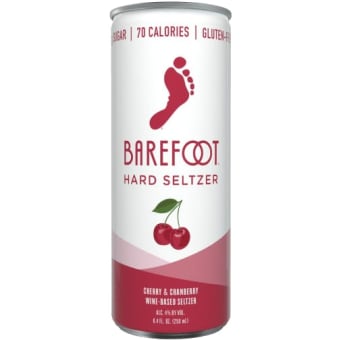 Barefoot Cherry & Cranberry Hard Seltzer 8 oz can