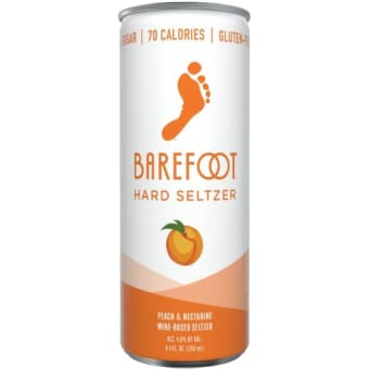 Barefoot Peach Nectarine Hard Seltzer 8 oz can