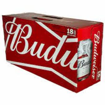 Budweiser 18 pack 18 pack can