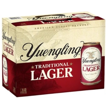 YUENGLING LAGER 12PK CANS 12 oz