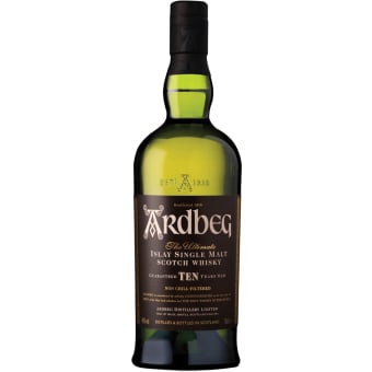 Ardbeg 10 Year Old Scotch Whiskey - 750mL