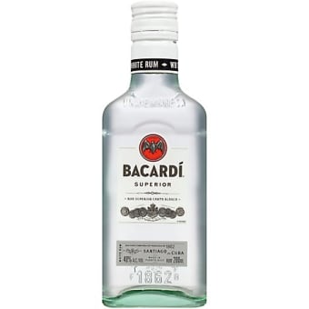 Bacardi 80 Proof Superior Rum - 200mL
