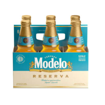 Modelo Reserva Tequila Barrel Mexican Lager Beer Mexican - 6 bottles / 12 oz