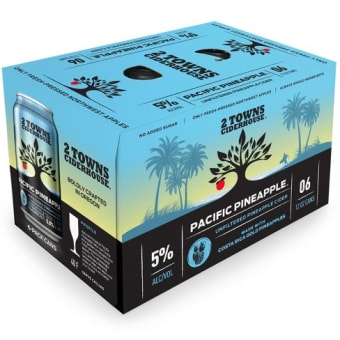 2 Towns Ciderhouse Pacific Pineapple - 6 cans / 12oz