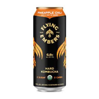Flying Embers Pineapple Chili Hard Kombucha - 1 can / 16oz