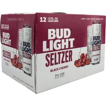 Bud Light Seltzer Black Cherry - 12x 12oz Cans
