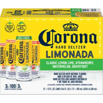 Corona Hard Seltzer Limonada Variety Pack - 12 cans / 12oz