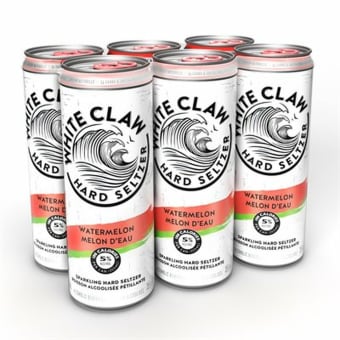 White Claw Watermelon Hard Seltzer - 6 Cans/ 12oz