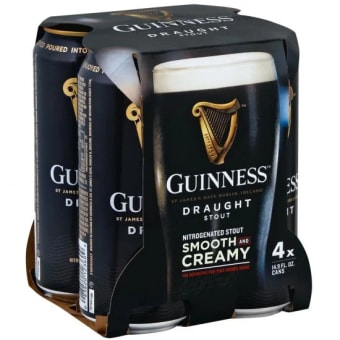 Guinness Draught - 4 cans / 14.9oz