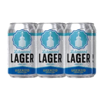 Lakewood Lager - 6 pack can / 12oz