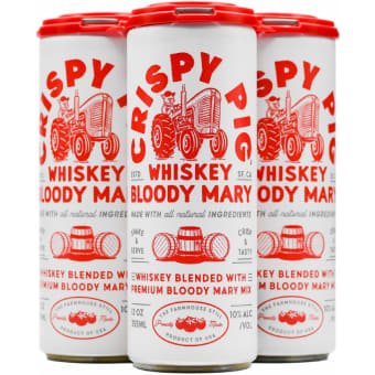 Crispy Pig Whiskey Bloody Mary - 4 cans / 12oz