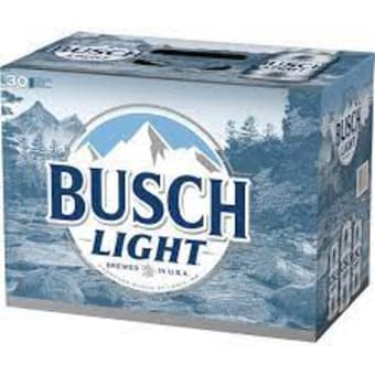 BUSCH LIGHT BEER 30 PK
