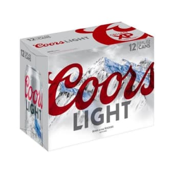 COORS LIGHT 12 PK CAN