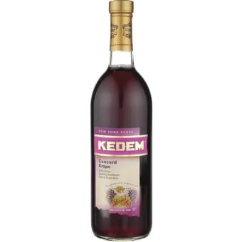 Kedem Concord Grape Fruit Wine Bottle, New York State (750 ml)