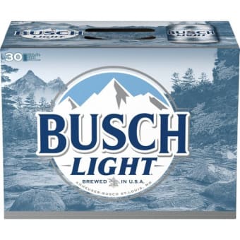 BUSCH LIGHT 30PK 12OZ CAN