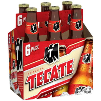 Tecate Cerveza - 6 pack bottle / 12oz