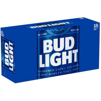 BUD LIGHT 18 PK CAN