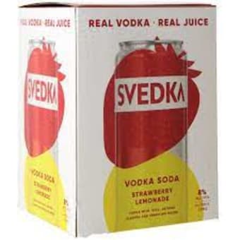 Svedka Strawberry Lemonade - 4 cans / 355mL