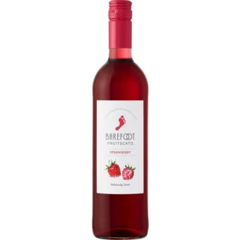 Barefoot Fruitscato Strawberry Moscato Bottle California (750 ml)