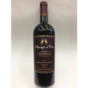 Menage A Trois Decadence Cabernet Sauvignon - 750ml Bottle