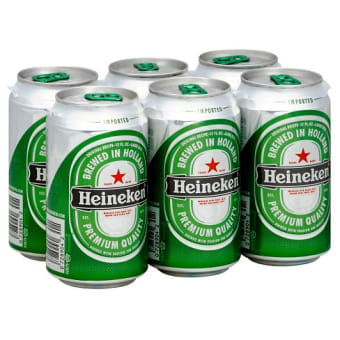 HEINEKEN 12OZ 6PK CANS