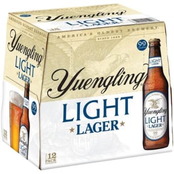 YUENGLING LIGHT LAGER 12OZ 12PK BTLS