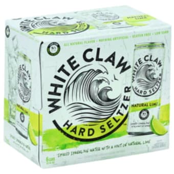 WHITE CLAW NATURAL LIME 6 PK