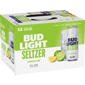 Bud Light Seltzer Lemon Lime - 12x 12oz Cans