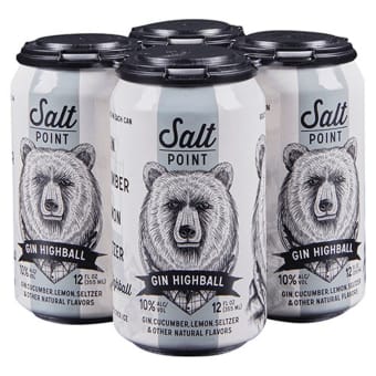 Salt Point Gin Highball - 4 cans / 12oz