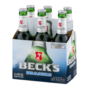 BECKS NON ALCOHOLIC 6PK BOTTLE