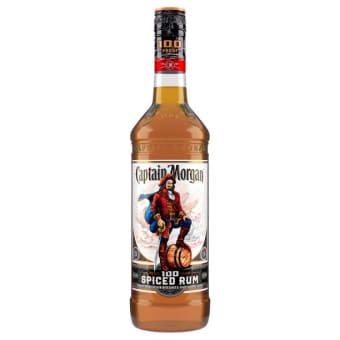 CAPTAIN MORGAN 100 100 PROOF SPICED RUM 750ml