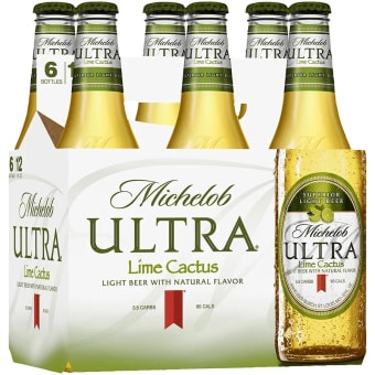 Michelob Ultra Infusions Lime & Prickly Pear Cactus Light Beer - 6 bottles / 12oz