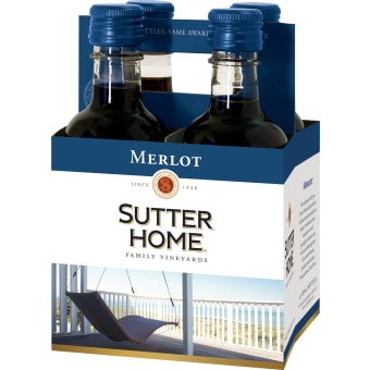 Sutter Home 4-Pack Merlot - 4 bottles / 187mL