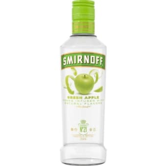 Smirnoff Green Apple Flavored Vodka - 375mL