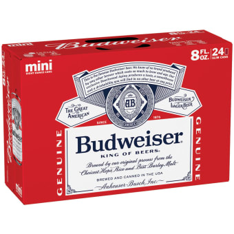 Budweiser Lager - 24 cans / 8oz
