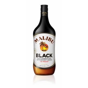 MALIBU BLACK 70 PROOF RUM 1.75L