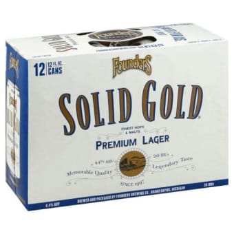 FOUNDERS - SOLID GOLD 12PK CAN - 12 OZ