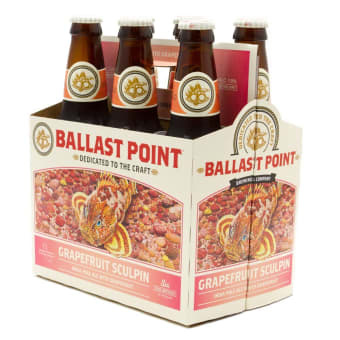 Ballast Point Grapefruit Sculpin IPA 6pack bottle