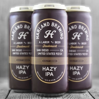Harland Hazy IPA 4 pack 16oz can