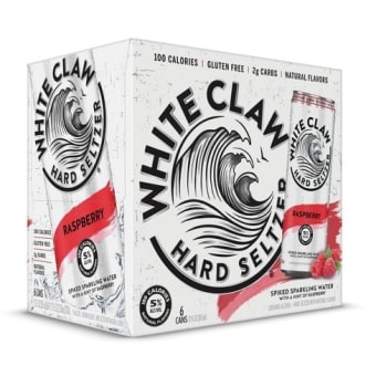 White Claw Raspberry 6 pack can