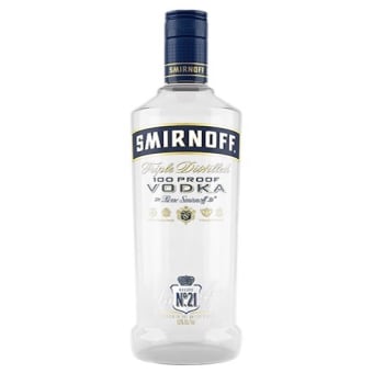 Smirnoff 100 proof 1.75
