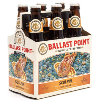 Ballast Point Sculpin IPA 6 pack bottle