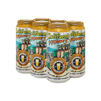 Pizza Port California Honey Blonde Ale 6 pack 16oz can