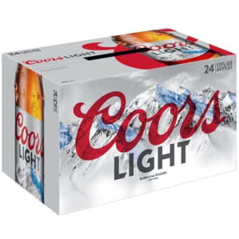 Coors Light - 24 pack can 12oz
