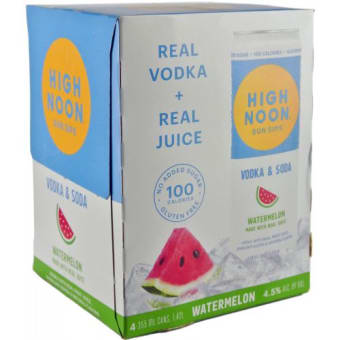 High Noon Seltzer Watermelon 4 Pack 355Ml can