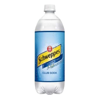 Schweppes Club Soda 1.0 L bottle
