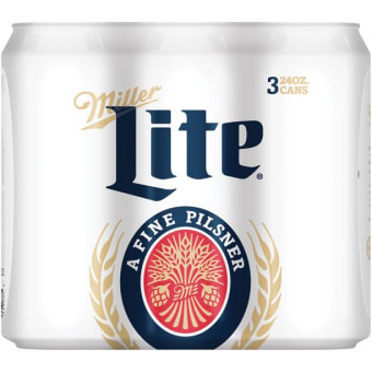 Miller lite 3pack can