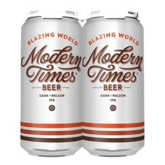 Modern Times Blazing World IPA 4 pack 16oz can